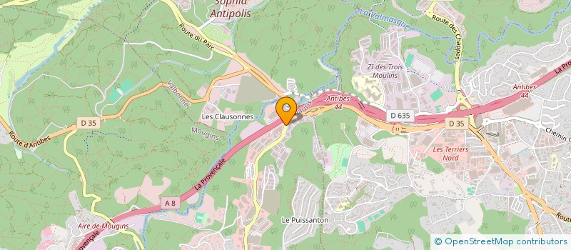 localisation de l'entreprise SOCIETE D'AMEUBLEMENT DE LA COTE D'AZUR à VALLAURIS