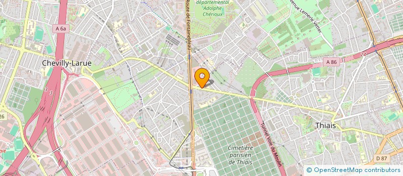 localisation de l'entreprise SOCIETE D ANESTHESIE DE THIAIS  THIAIS