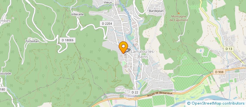localisation de l'entreprise SOCIETE D'APPAREILLAGE DU CENTRE STER à LAMALOU-LES-BAINS