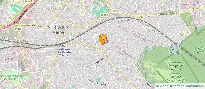 localisation de l'entreprise SOCIETE D'APPAREILLAGE TELEPHONIQUE GM  VILLIERS-SUR-MARNE
