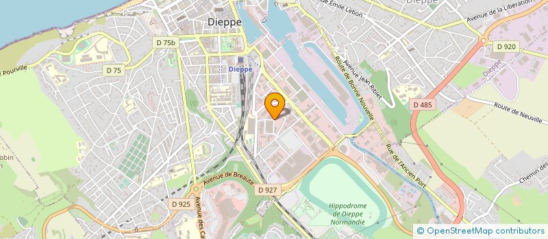 localisation de l'entreprise SOCIETE D'APPLICATION CHIMIQUE ET DERIVES SACED à DIEPPE