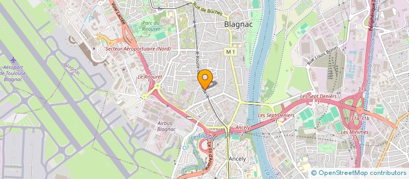 localisation de l'entreprise SOCIETE D'APPLICATION DES PROCEDES D'ELECTRODEPOSITION ET DE MECANIQUE  BLAGNAC