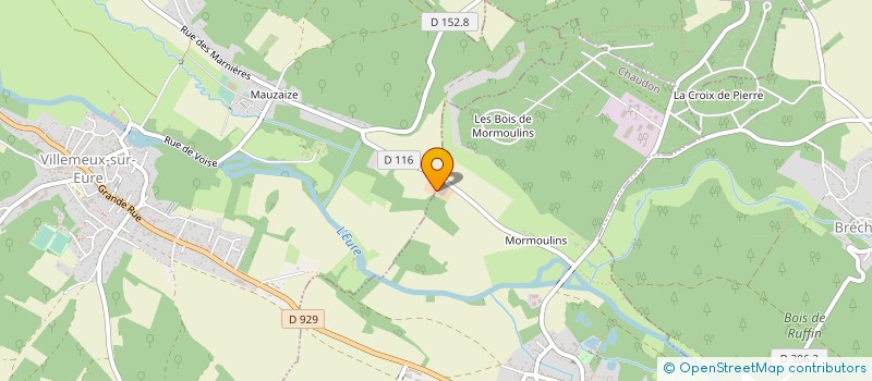 localisation de l'entreprise SOCIETE D'APPLICATION DES PROCEDES DE TRAITEMENTS IGNIFUGES, AGREEE à VILLEMEUX-SUR-EURE