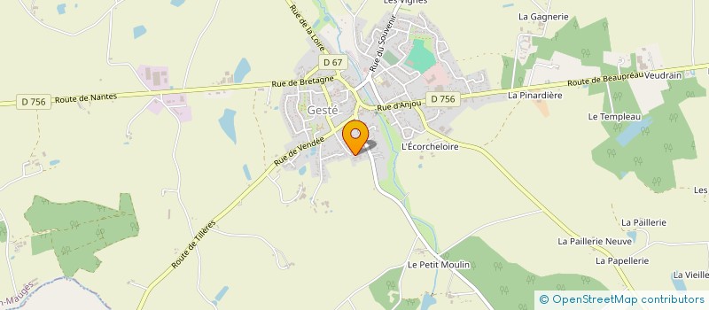 localisation de l'entreprise SOCIETE D'APPLICATION DES TECHNIQUES INDUSTRIELLES à BEAUPREAU-EN-MAUGES
