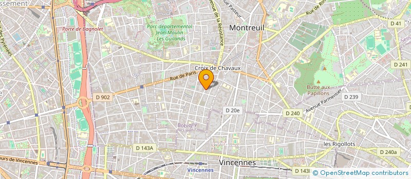 localisation de l'entreprise SOCIETE D'APPLICATION DESSIN TECHNIQUE à MONTREUIL