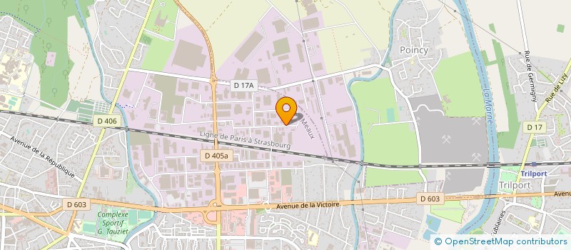 localisation de l'entreprise SOCIETE D'APPLICATION ET DE DIFFUSION DE L'ALUMI- NIUM à MEAUX