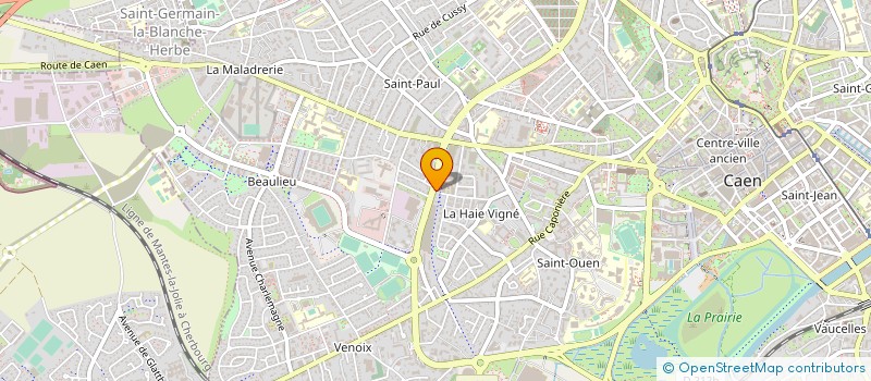 localisation de l'entreprise SOCIETE D APPLICATION INFORMATIQUE à CAEN