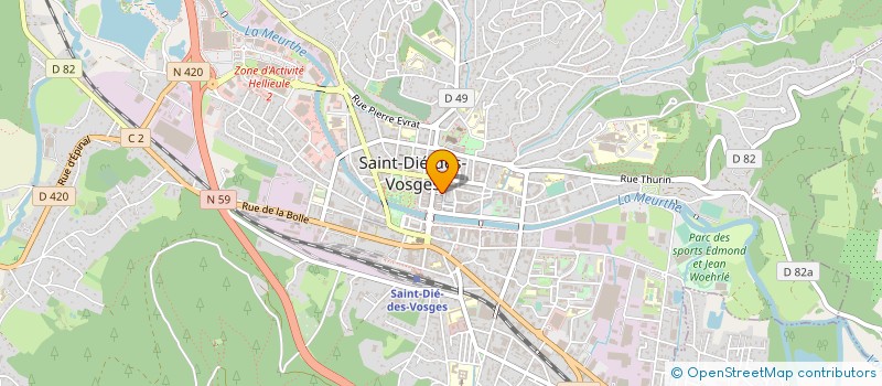 localisation de l'entreprise SOCIETE D'APPLICATION TECHNIQUE DE L'EST  SAINT-DIE-DES-VOSGES