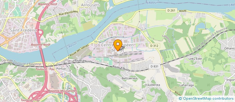 localisation de l'entreprise SOCIETE D APPLICATIONS DES TECHNIQUES D ETANCHEITE  SAINT PIERRE D'IRUBE