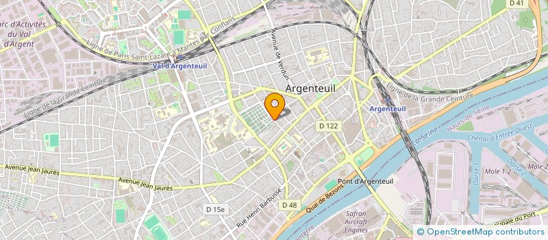 localisation de l'entreprise SOCIETE D'APPLICATIONS MECANO GRANITS à ARGENTEUIL