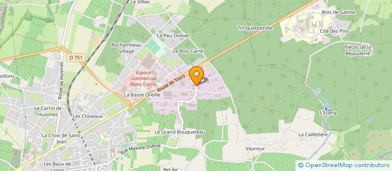 localisation de l'entreprise SOCIETE D'APPLICATIONS TECHNIQUES à CHINON