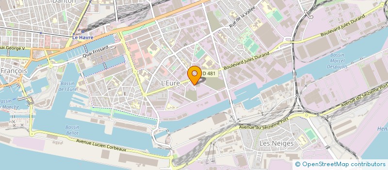 localisation de l'entreprise SOCIETE D'APPROVISIONNEMENT MATERIEL URGENT à LE HAVRE