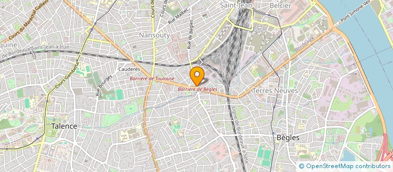 localisation de l'entreprise SOCIETE D'AQUITAINE DU BATIMENT à BORDEAUX