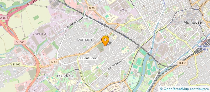 localisation de l'entreprise SOCIETE D'ARBORICULTURE DE MULHOUSE-DORNACH  MULHOUSE