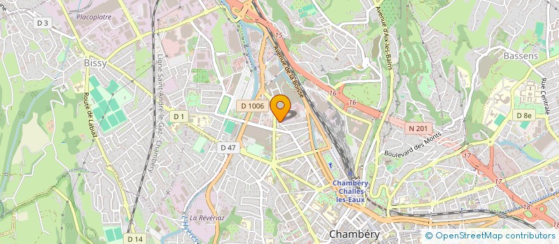 localisation de l'entreprise SOCIETE D'ARCHITECTURE ARNAUD-POINGT SELARL à CHAMBERY