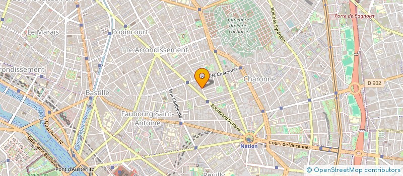 localisation de l'entreprise SOCIETE D'ARCHITECTURE DANIEL VANICHE  PARIS