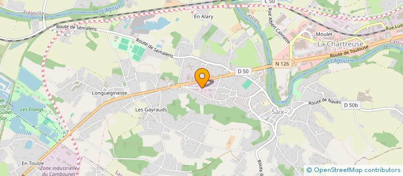 localisation de l'entreprise SOCIETE D'ASSAINISSEMENT INDUSTRIEL à SAIX