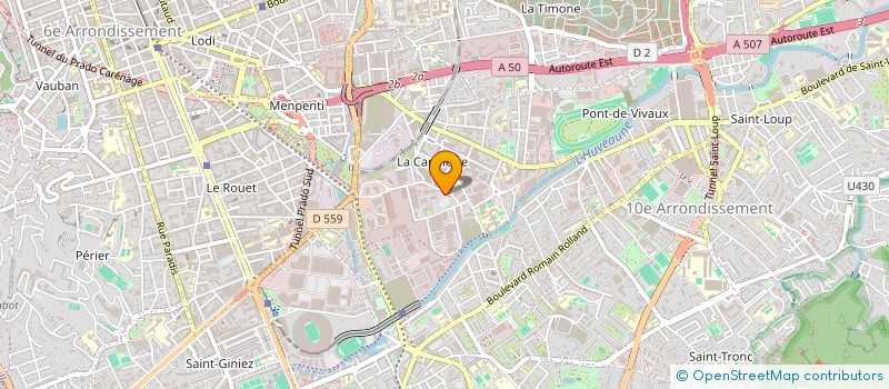 localisation de l'entreprise SOCIETE D'ASSAINISSEMENT OUEST METROPOLE à MARSEILLE