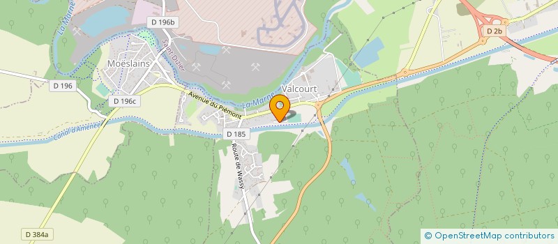 localisation de l'entreprise SOCIETE D'ASTRONOMIE DE HAUTE MARNE à VALCOURT