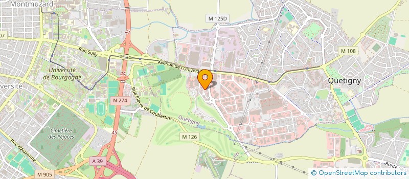 localisation de l'entreprise SOCIETE D AUTOMATISME ET DE MECANIQUE DE BOURGOGNE à QUETIGNY