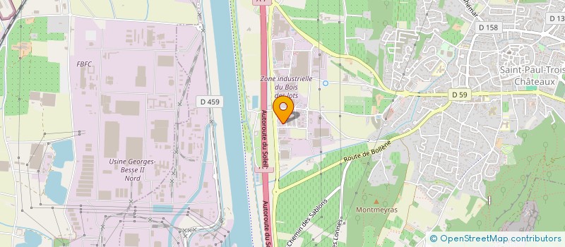 localisation de l'entreprise SOCIETE D'AUTOMATISMES DE PNEUMATIQUE ET D'ELECTROMECANIQUE  SAINT-PAUL-TROIS-CHATEAUX