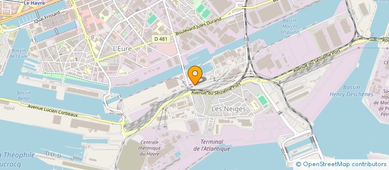 localisation de l'entreprise SOCIETE D'AVITAILLEMENT HAVRAISE à LE HAVRE