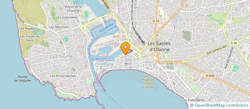 localisation de l'entreprise SOCIETE D'AVOCATS CABINET BERNIARD à LES SABLES D'OLONNE