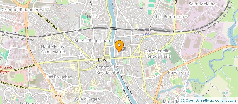 localisation de l'entreprise SOCIETE D'AVOCATS CLAIRE PENARD à LAVAL