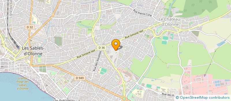 localisation de l'entreprise SOCIETE D'AVOCATS PBSV à LES SABLES D'OLONNE