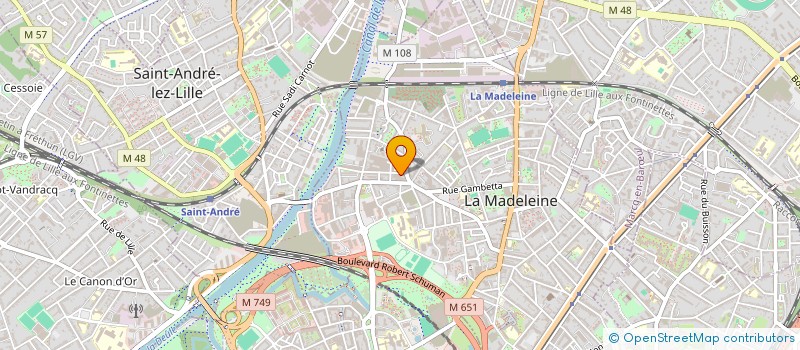 localisation de l'entreprise SOCIETE D.D.G. à LA MADELEINE