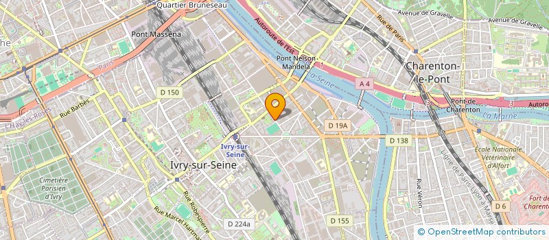 localisation de l'entreprise SOCIETE D'ECO VALORISATION DE MATERIAUX  IVRY-SUR-SEINE