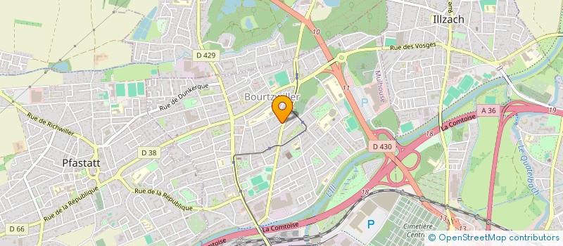 localisation de l'entreprise SOCIETE D ECOLE DE CONDUITE à MULHOUSE
