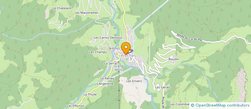 localisation de l'entreprise SOCIETE D'ECONOMIE MIXTE ARECHES BEAUFORT  BEAUFORT