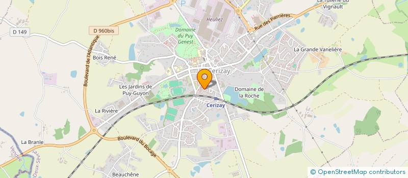 localisation de l'entreprise SOCIETE D'ECONOMIE MIXTE CERIZEENNE à CERIZAY