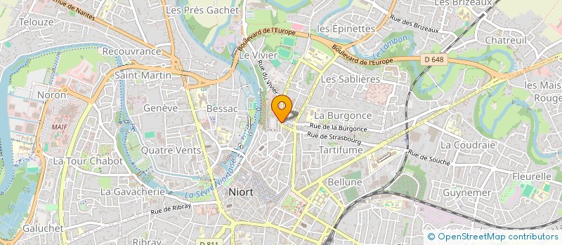 localisation de l'entreprise SOCIETE D'ECONOMIE MIXTE COMPAGNIE D'AMENAGEMENT DES EAUX DES DEUX SEVRES à NIORT