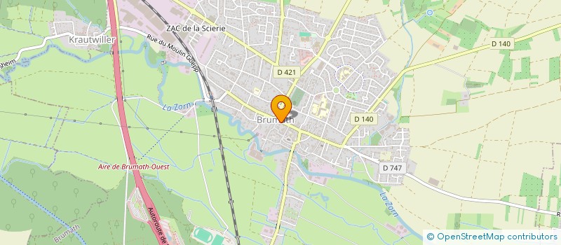 localisation de l'entreprise SOCIETE D'ECONOMIE MIXTE DE BRUMATH  BRUMATH