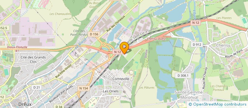 localisation de l'entreprise SOCIETE D'ECONOMIE MIXTE DE CONSTRUCTION D'AMENAGEMENT ET DE DEVELOPPEMENT DU DROUAIS  DREUX
