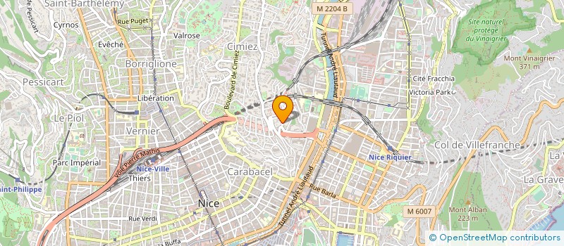 localisation de l'entreprise SOCIETE D'ECONOMIE MIXTE DE SECURITE ACTIVE ET TELEMATIQUE à NICE