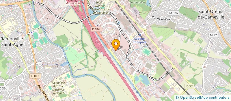 localisation de l'entreprise SOCIETE D'ECONOMIE MIXTE DES COTEAUX ET DE LA VALLEE DE L'HERS ( VALCOSEM)  LABEGE