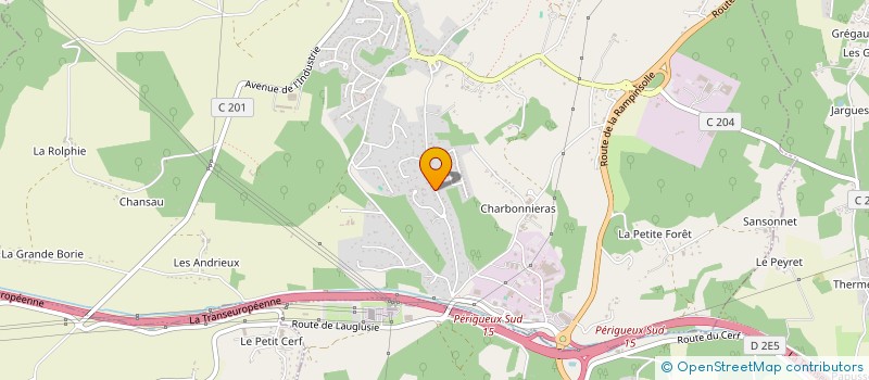 localisation de l'entreprise SOCIETE D'ECONOMIE MIXTE DU PERIGORD  PERIGUEUX