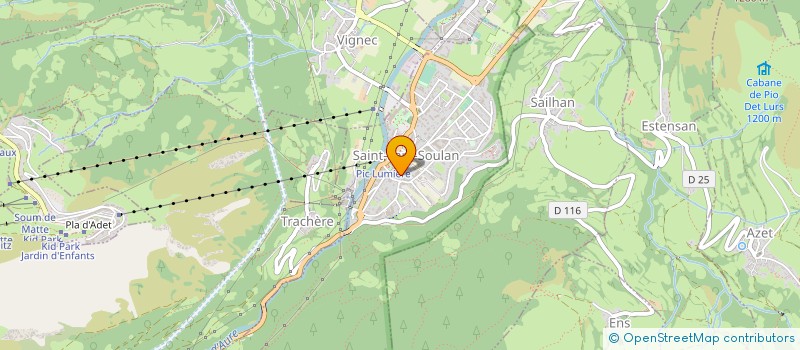 localisation de l'entreprise SOCIETE D'ECONOMIE MIXTE LOCALE MAISON DU TOURISME D'ARAGNOUET PIAU ENGALY  ARAGNOUET