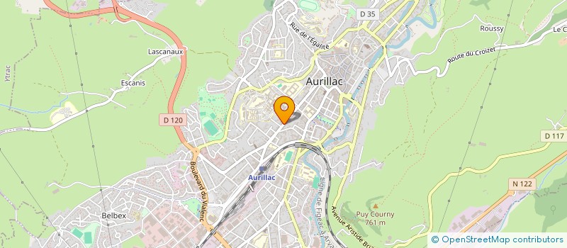 localisation de l'entreprise SOCIETE D'ECONOMIE MIXTE POUR L'ELECTRIFICATION DE LA HAUTE AUVERGNE à AURILLAC