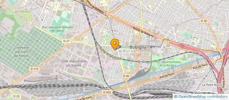 localisation de l'entreprise SOCIETE D'ECONOMIE MIXTE POUR L'ETUDE ET L'EXPLOITATION D'EQUIPEMENTS COLLECTIFS à BOBIGNY