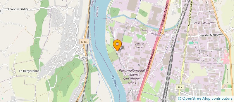 localisation de l'entreprise SOCIETE D'ECONOMIE MIXTE POUR L'EVACUATION DES ORDURES MENAGERES à PORTES-LES-VALENCE