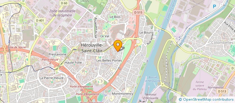 localisation de l'entreprise SOCIETE D'ECONOMIE MIXTE POUR LA MAITRISE ET LA RECUPERATION DE L'ENERGIE THERMIQUE  HEROUVILLE SAINT CLAIR