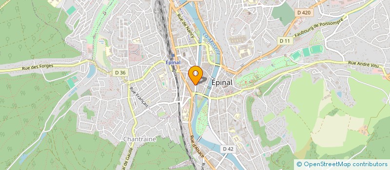 localisation de l'entreprise SOCIETE D'EDITION DU JOURNAL LA LIBERTE DE L'EST à EPINAL