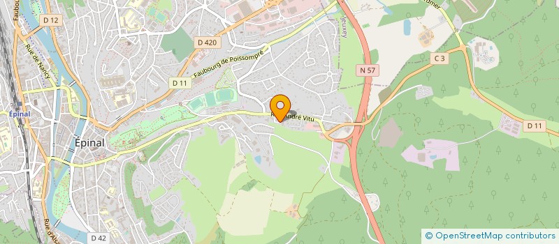 localisation de l'entreprise SOCIETE D'EDITION VOSGIENNE DE LA PRESSE AGRICOLE à EPINAL