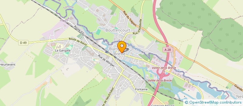 localisation de l'entreprise SOCIETE D'EDUCATION PHYSIQUE DE BLANGY BOUTTENCOURT - PETANQUE  BLANGY-SUR-BRESLE