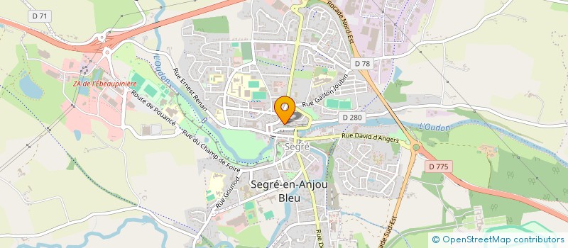 localisation de l'entreprise SOCIETE D EDUCATION POPULAIRE à SEGRE-EN-ANJOU BLEU
