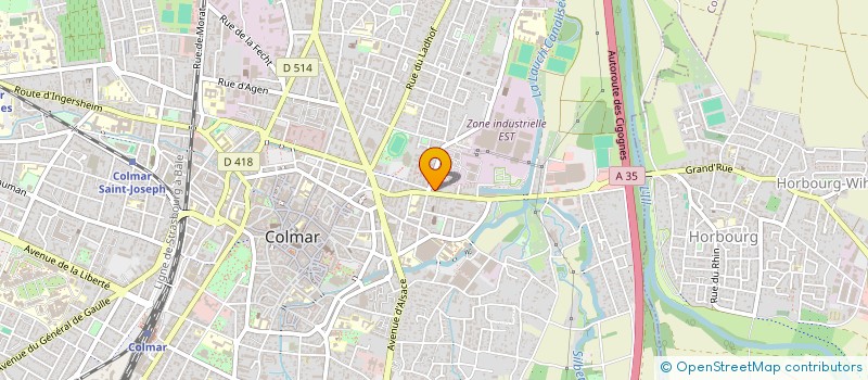 localisation de l'entreprise SOCIETE D'EDUCATION POPULAIRE ET SOCIO-CULTURELLE DU QUARTIER SAINT ANTOINE  COLMAR